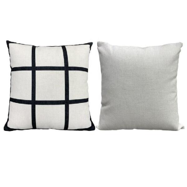 Printable 40*40cm Blank Nine Grid Linen Pillow Case For Sublimation Printing
