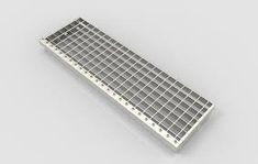 Stainless Hot Dip Galvanized Catwalk 3MM Bar Grating Stair Treads T1 / T2 / T3 / T4