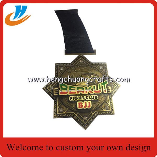 3D medals,metal medals zinc alloy die cast,antique brass and copper plated medals