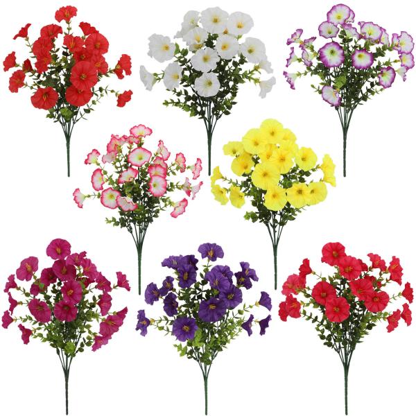 Artificial simulated morning glory outdoor home decoration ornaments