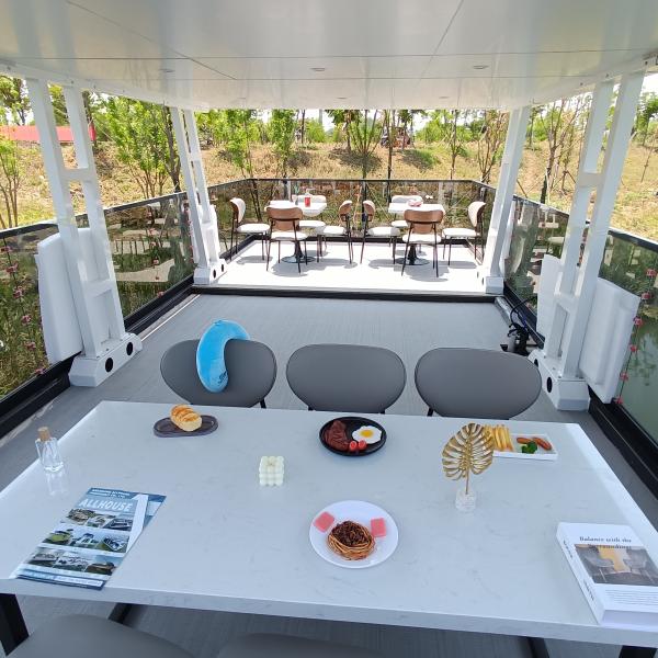 2 étages maison de fête en aluminium club nautique restaurant avec une capacité de 30 personnes