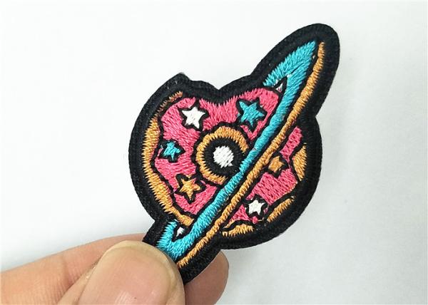 OEM Eye Logo Design Custom Applique Patches For Apparel 4.5cm Tall