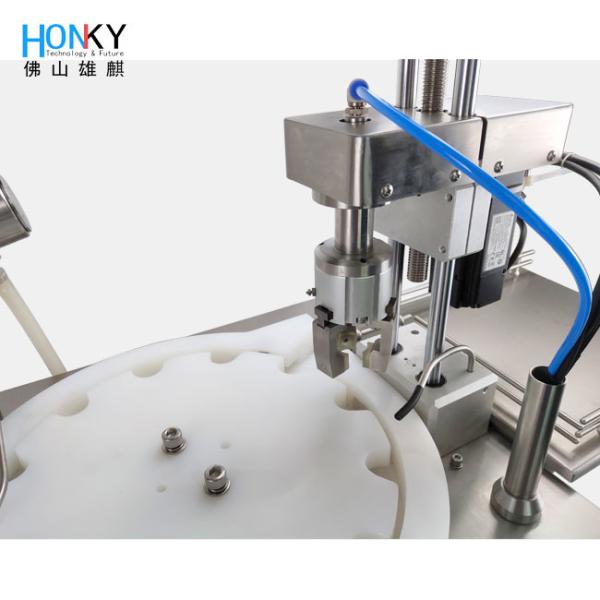 Tabletop Semi-auto Liquid Bottle Filling And Capping Machine With Ceramic Piston Pump For Essential Oil Filling