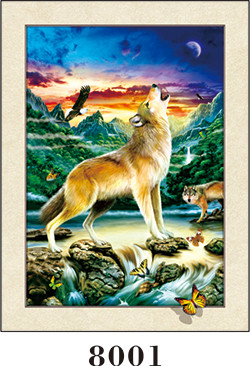 изображение печатания влияния сальто 5Д линзовидное для животных и пейзажа