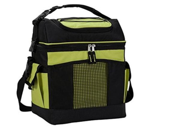 Non Woven Insulated Cooler Lunch Bag 25x20x14cm With Aluminum Foil Lining