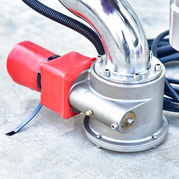 Electric Water Cannon High Flow 1100LPM Remote Control Water Truck Cannon with Flange Water Inlet and 2 Inch Port Size