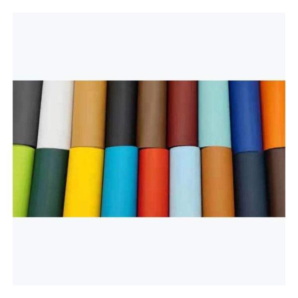 Vente en gros en PVC de faux cuir boîte à portefeuille chaussures carnet de bord motif trou d'épingle tissu en cuir synthétique artificiel