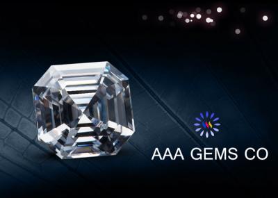 Forever Brilliant Colorless Asscher Cut Moissanite Eight Arrows Eight Hearts