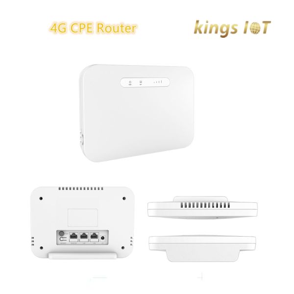 Modular 4G Router 11AC Dual Band 1200Mbps LTE CPE Support VPN Battery and 10 100Mbps Modular Connectivity
