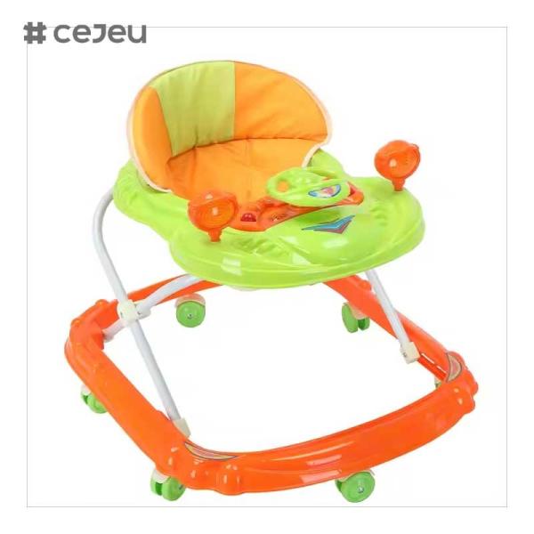 CJ-BLM-314 Baby Walker Multi-functional Anti-O-leg Anti-rollover Folding 6-18 Months Baby Start Car