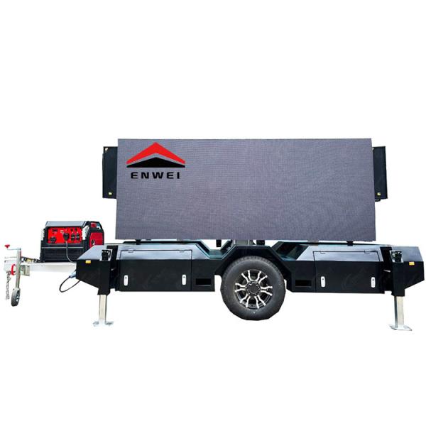 High Resolution Electric Advertising Led Screen Display Trailer For Commercial Street