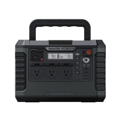 Portable LED Lighting 2200W Portable Power Bank Lithium Battery Cycle Times Micro USB Input Interface