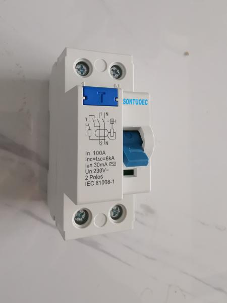 125A Magnetic Type 35mm Din Rail RCCB Circuit Breaker