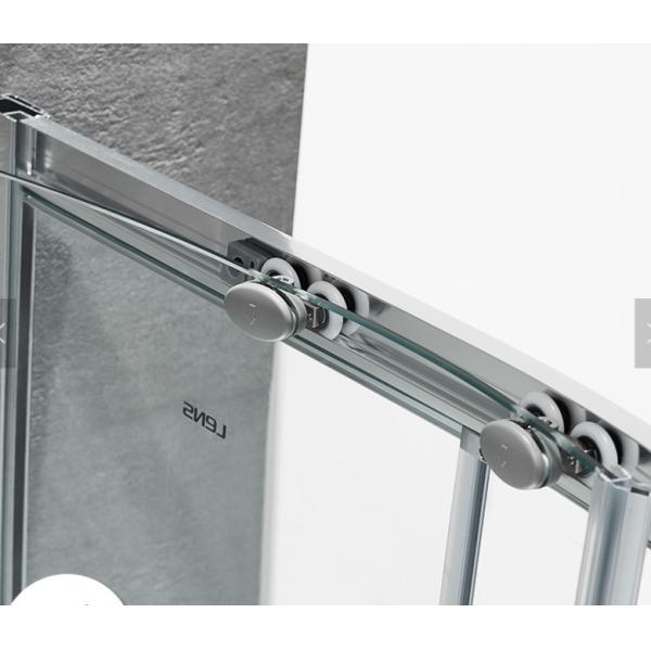 Ванная комната Затемненное стекло Душевое ограждение Сдвижная дверь Алюминиевая рама