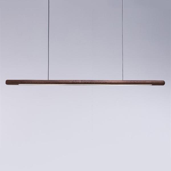 Rural Chandelier  Black Walnut simple Strip Kitchen Home indoor Wood Chandelier(WH-MI-397)
