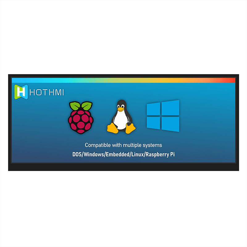 Солнечный свет Читаемый HI LCD дисплей 12,3 дюйма 1920x720 LCM-TFT123T61FHHDVNSDC