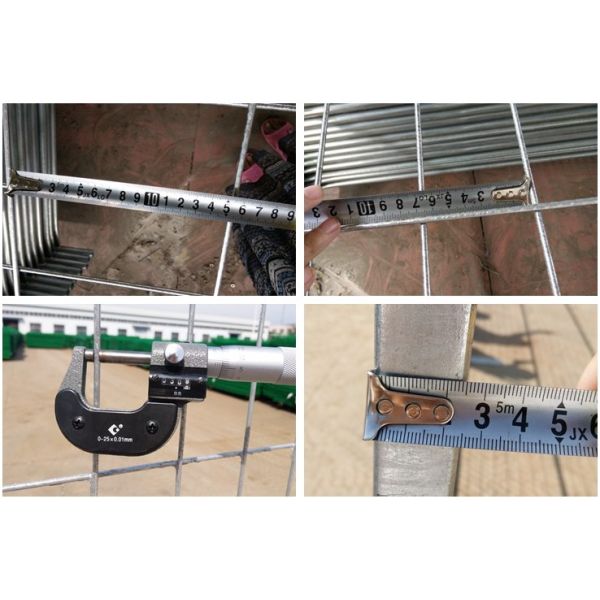 Canada Welded Temp Fence with Solid Anchorage Powder Coated Panels for Construction Sites