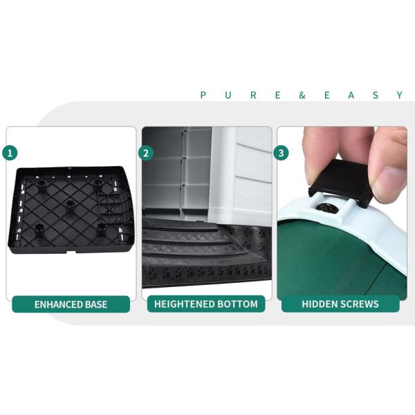 Large Plastic Dog House Outdoor Indoor Doghouse Puppy Shelter Water Resistant Easy Assembly Sturdy Dog Kennel