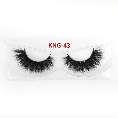 Super Thin Natural Mink Lashes , Natural Look 19mm Mink Lashes