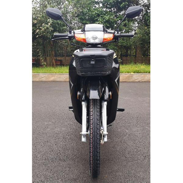 Gasoline Fuel 110cc Cub Motorcycle Max Speed 85km/H With Basket Black Color