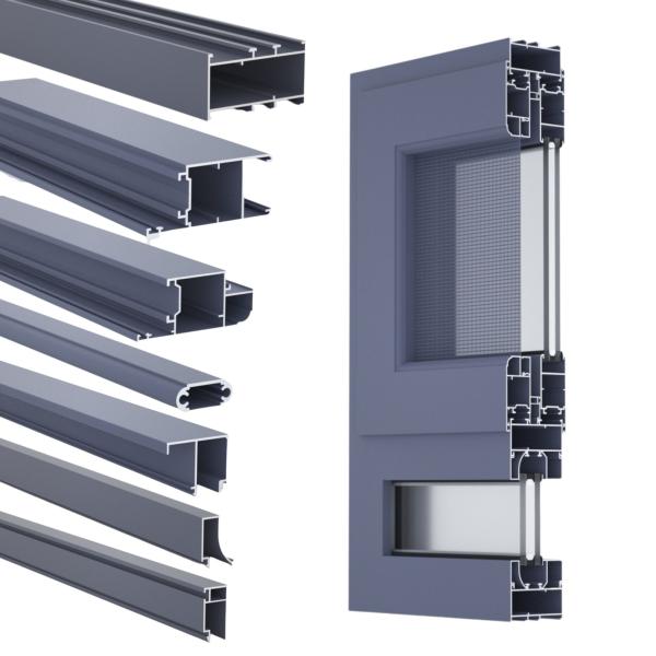 Напудрите Coated отполировал алюминиевую крышку 60 профиля 70 90 серий