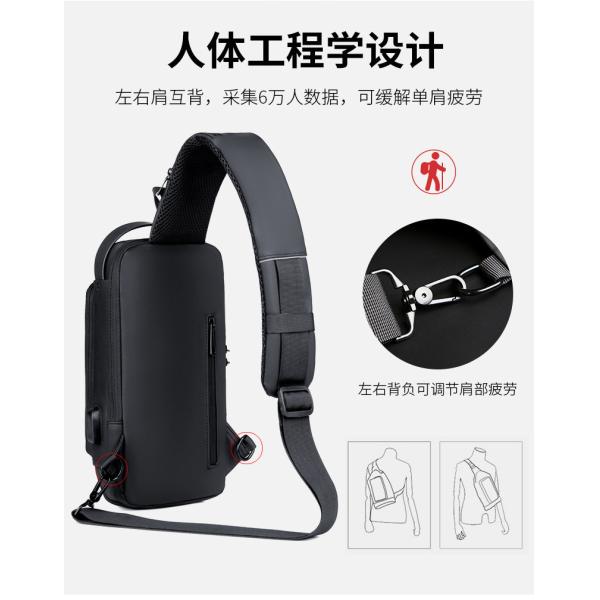 Custom Unisex Smart Lightweight Crossbody Chest Bag Waterproof Cross Bum Fanny Pack Anti Theft