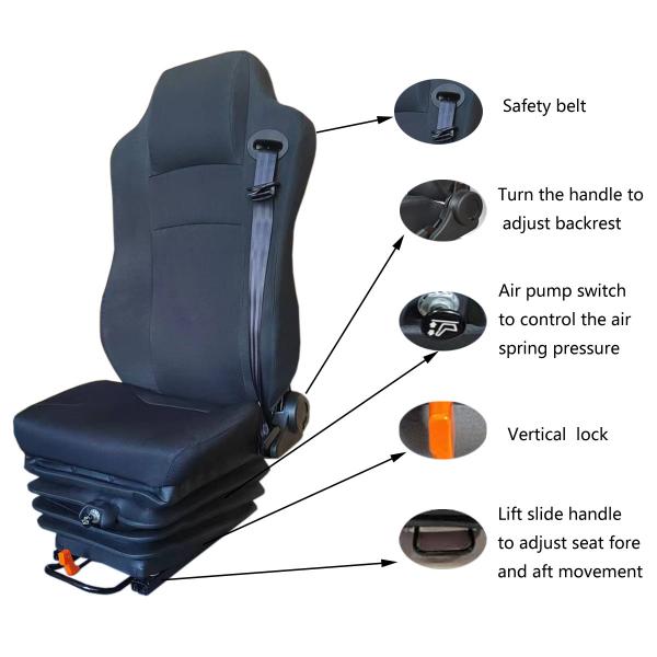 Air Suspension Seat Universal City Bus Engineering Mechanical Car Seat