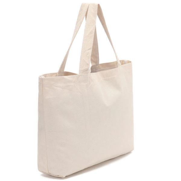 100% Cotton Shopping Custom Printed Logo Beach Canvas Tote Bag for Business Shopping
