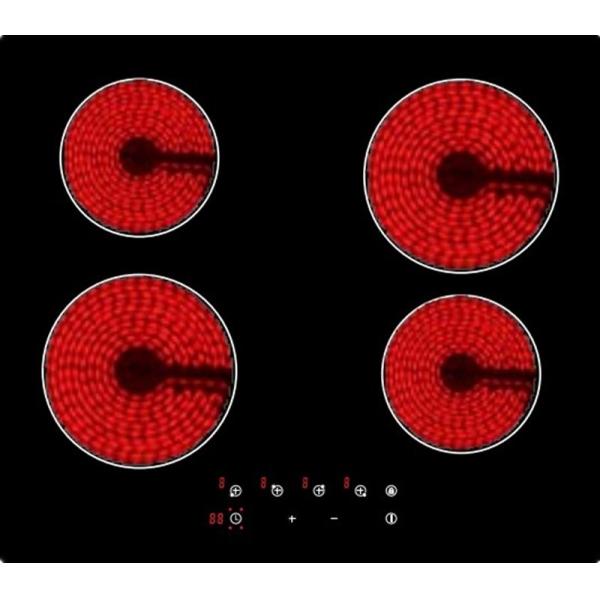 Safety Lock 590x520mm 4 Burner Ceramic Cooktop