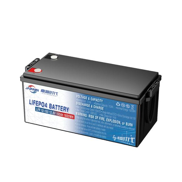 Jarwin 12,8V 50Ah 12V Bateria de lítio de substituição de ácido de chumbo 0,64KWH 4S1P