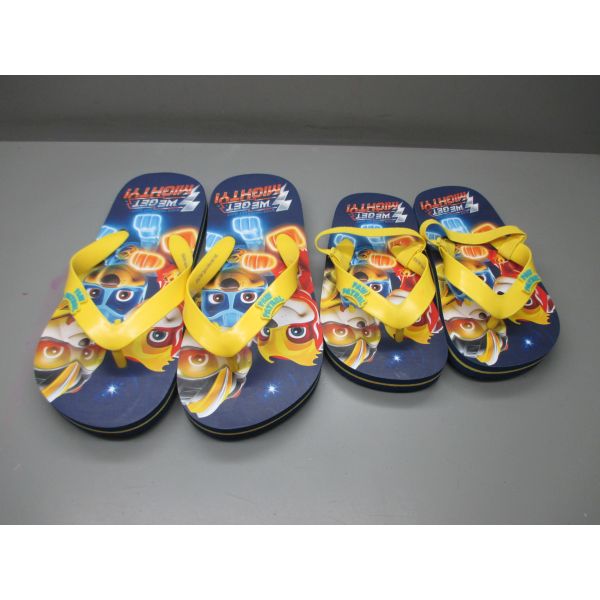 Anti-dérrapage enfants Flip Flops de plage pantoufles patrouille patrouille conception couleurs et tailles multiples