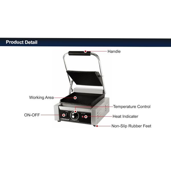 Электрическая коммерчески нержавеющая сталь гриля прессы сэндвича Panini