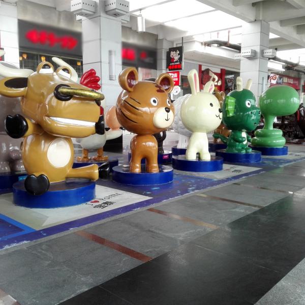 customize size mascot animal sculpture as decoration statue in enterprise/garden/ hall/ company