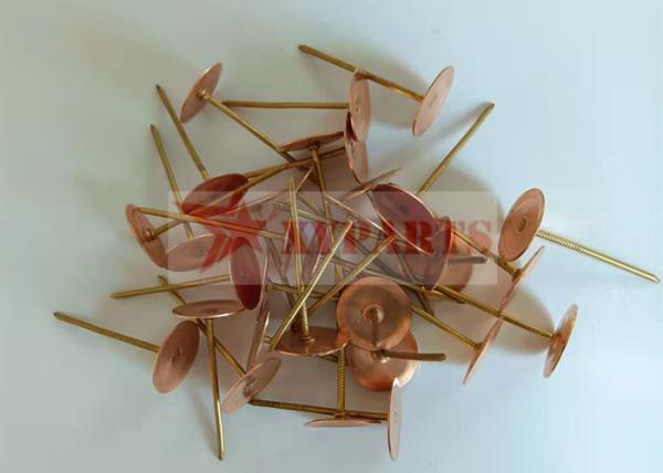 Pinos de cobre baixos da solda do CD de Umbralla da resistência de corrosão para o telhado do cimento do reparo