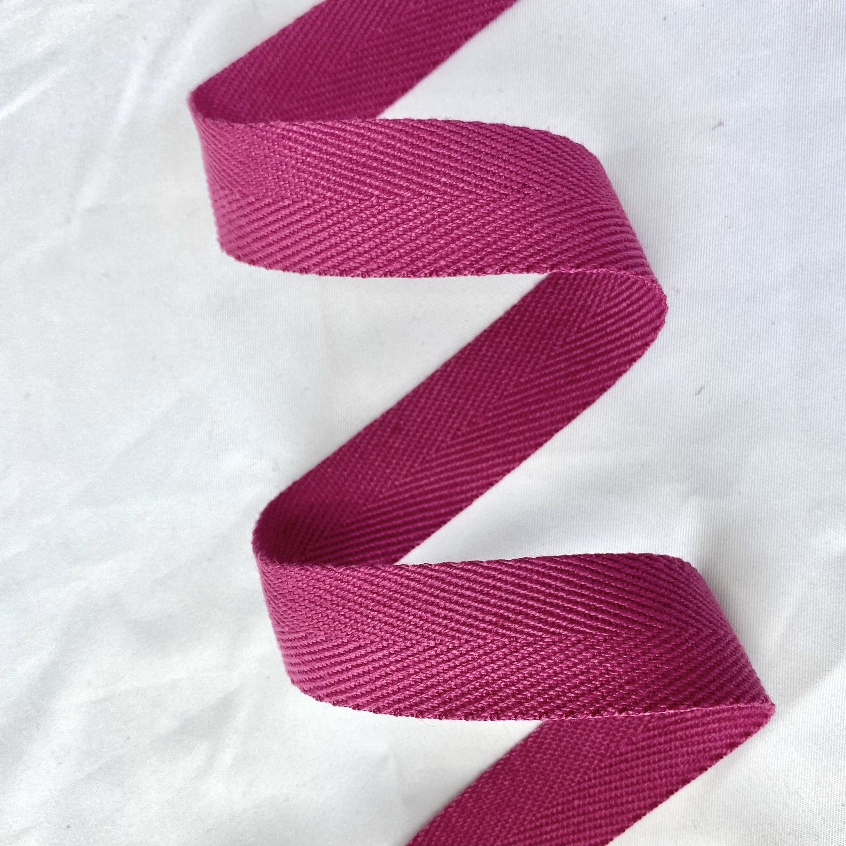 Herringbone polyester-cotton webbing Various colors Backpack strap Belt Handbag strap