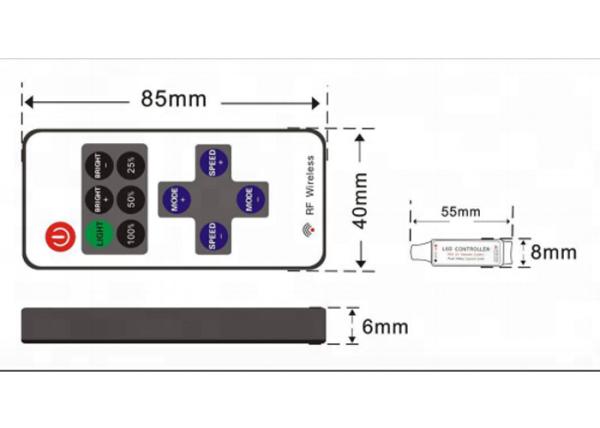 256 Grades LED Light Dimming Switch