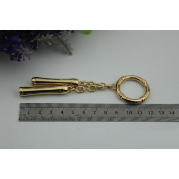 Handbag accessories decorative hardware light gold metal hanging charm for straps