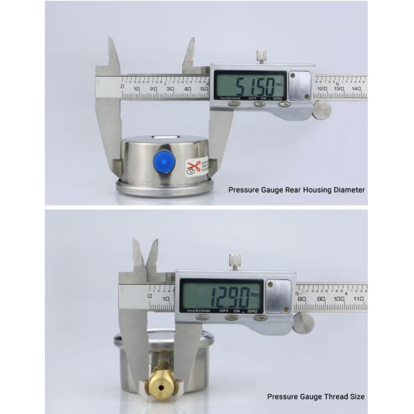 50.5mm High Accuracy Water Pressure Indicator 2.5% for Universal Air Pressure Gauge