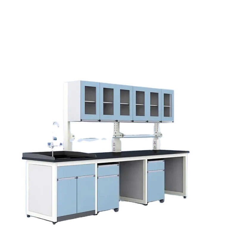 Customized Lab Work Bench Steel Wood Modular Lab Table For University School Hospital Living Room