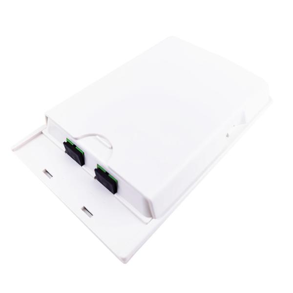 Painel de soquete de fachada de fibra óptica de plástico para FTTH e instalação em núcleos brancos 2