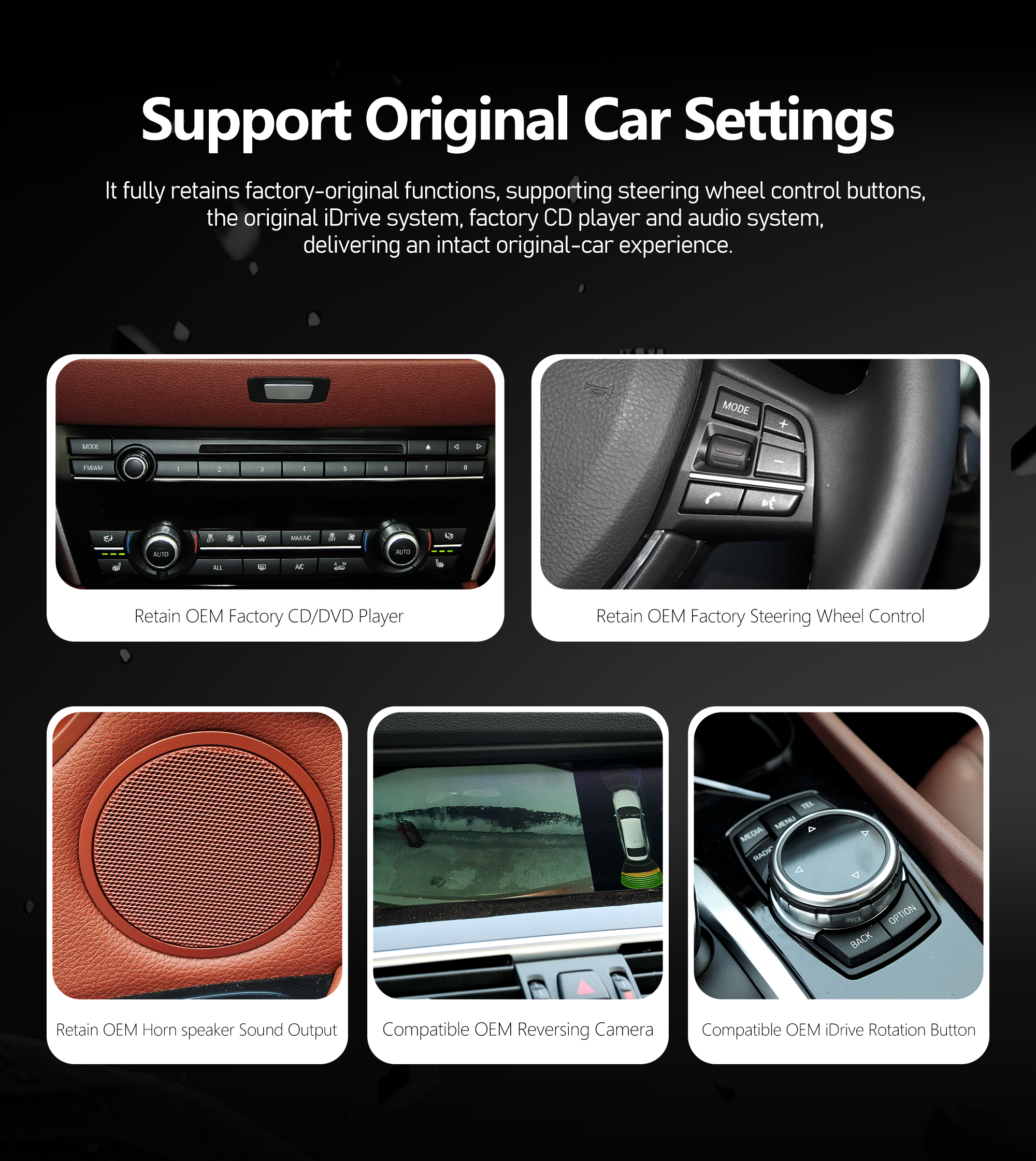 12.3inch Touchscreen Car Radio for BMW 5 Series GT/F07 2013-2017 Frame Harness Canbus Android OS Dashboard Mount 1 Year