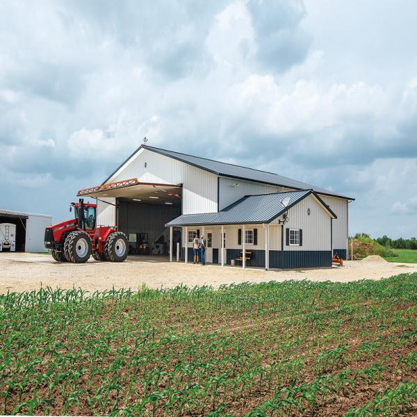 CE Steel Hangar Pole Barn Kits Metal Warehouse Steel Farm Building Industrial Hotel