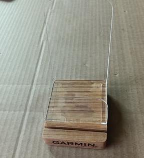 AT-0186 Acrylic Stand Wood Base, Clear Easel Stand for Display, Book Display Holder, Display Stand for Album, CD, Magazine, Postcard, Picture, Plate, Artworks, Phone, Tablet