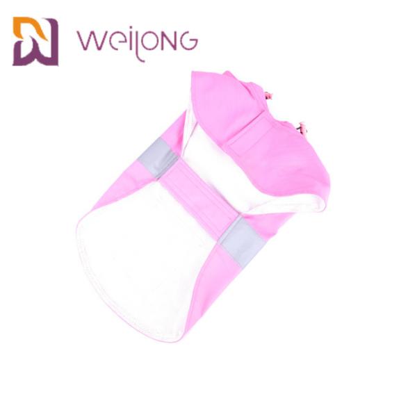 Adjustable Hoodie Pet Raincoat Real Pocket Reflective Dog Raincoat With Hood