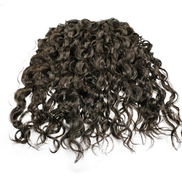 Extensões de cabelo humano de longa duração com 150% de densidade ondas profundas bob pu enrolado no cabelo perucas sem costura