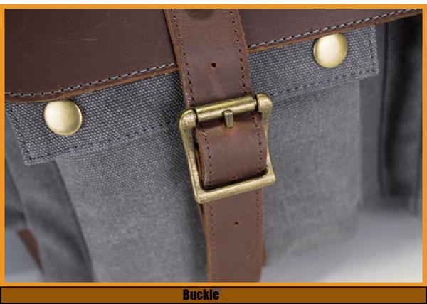 Pure Cotton Lining Dirt Proof Real Leather Camera Bag