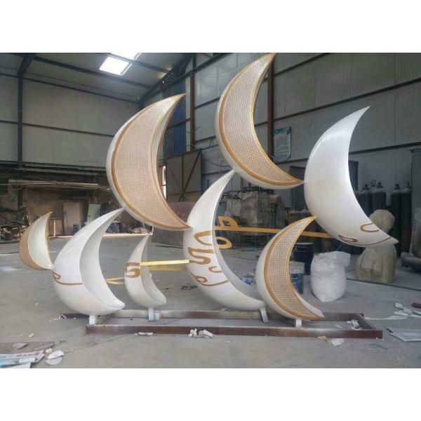 Hot sales Stainless steel sculpture with laser cutting, metal sculpture with painting