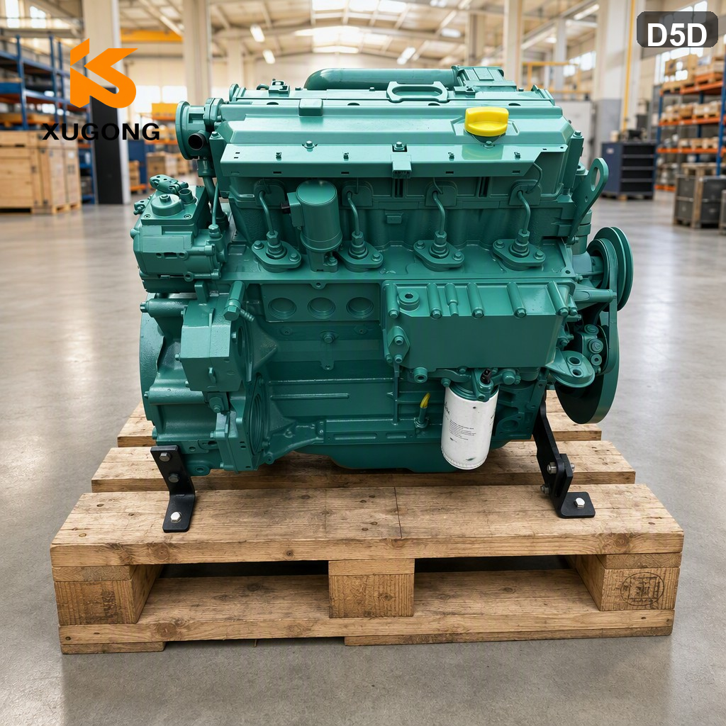 Vo-vo D5D Excavator 5-Cylinder Turbocharged Diesel Engine Complete Assembly OEM Factory Direct
