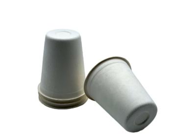 Copos e tampas biodegradáveis amigáveis de Eco 8oz 80×90mm