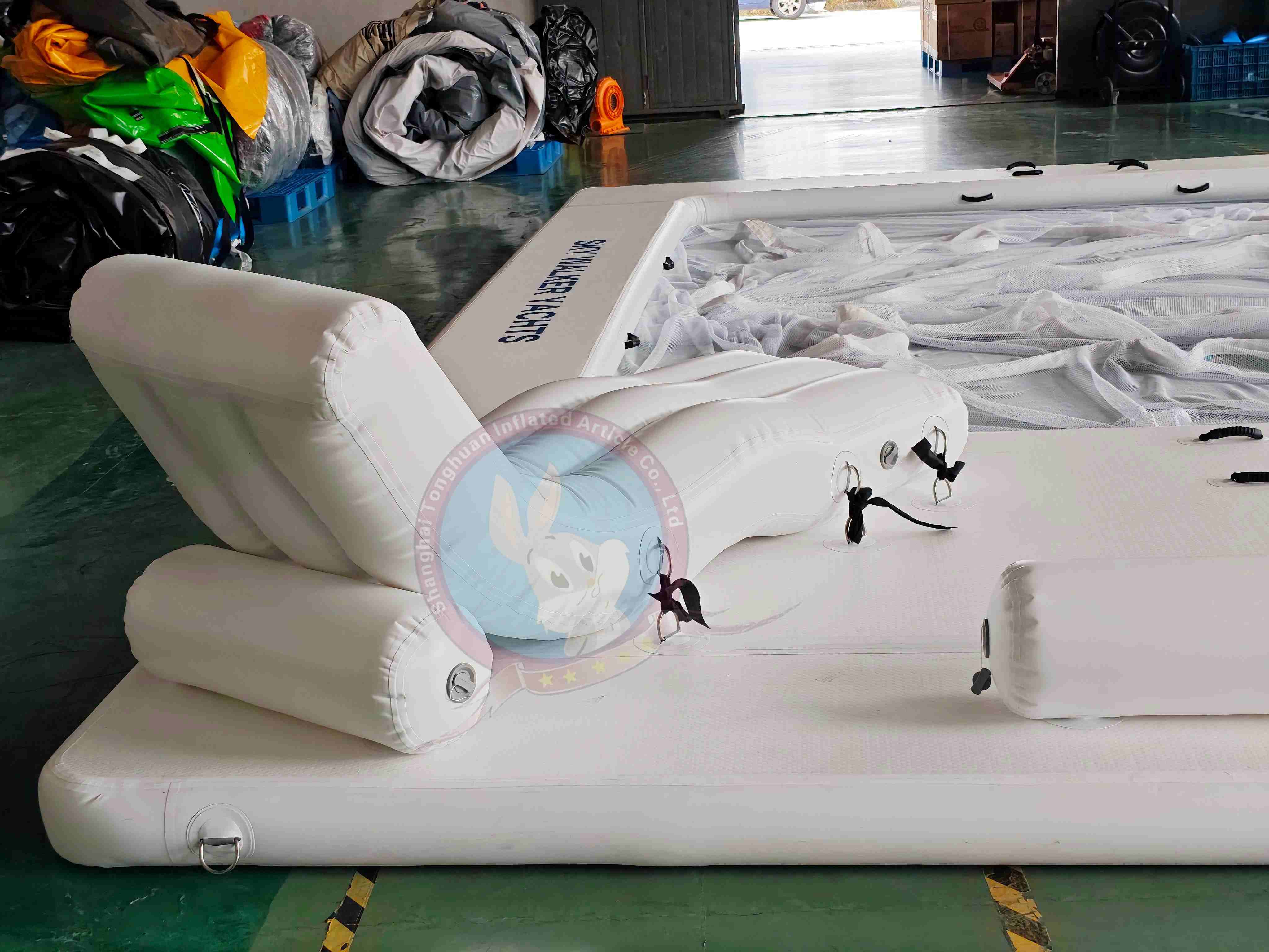China Factory Great Calue Durable Inflatable Net Swimming Pool With Seat Custom PVC Sun Resistant Inflatable Family Pool